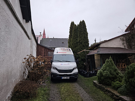 Izolace stropu starého rodinného domu v Chotěboři